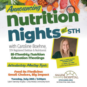 Free, Bi-monthly meetings – Nutrition Nights at STH