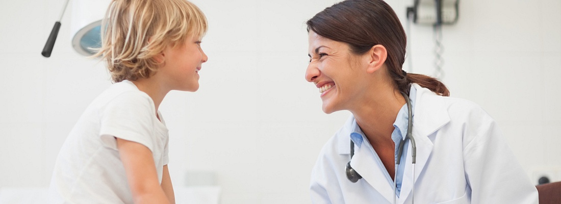 nurse and young patient, family health center
