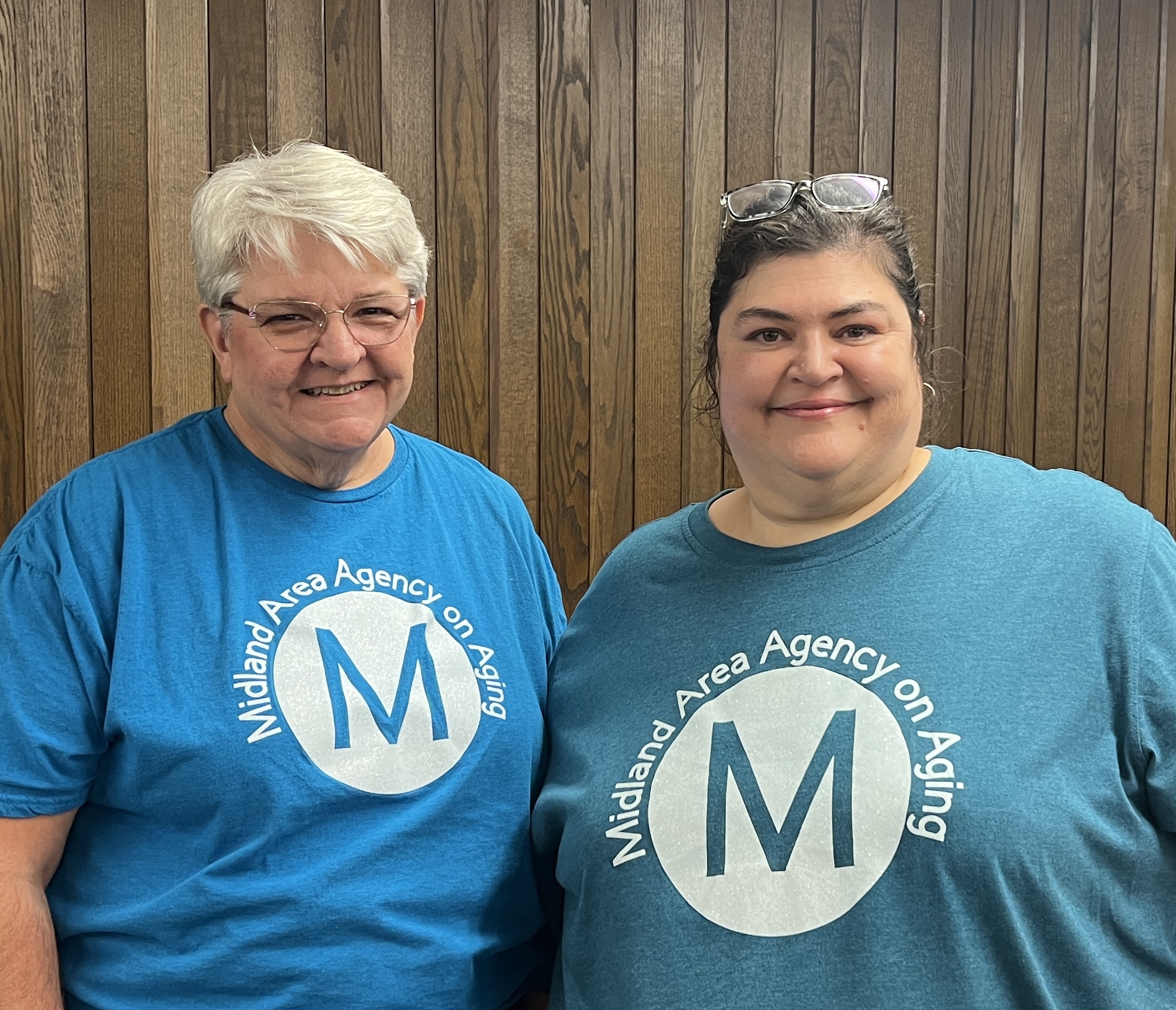 Midland Area Agency on Aging's Judy Kleine and Nancy Hinton