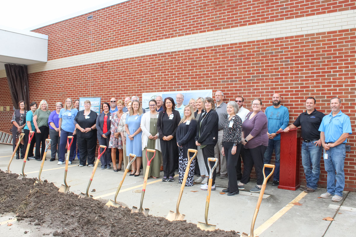 Photo of attendees at the Groundbreaking Ceremony for the Salem Township Hospital Emergency Department and Surgical Services Renovation