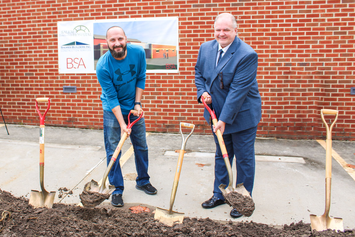 Photo of Surgical Services Team at the Groundbreaking Ceremony for the Salem Township Hospital Emergency Department and Surgical Services Renovation