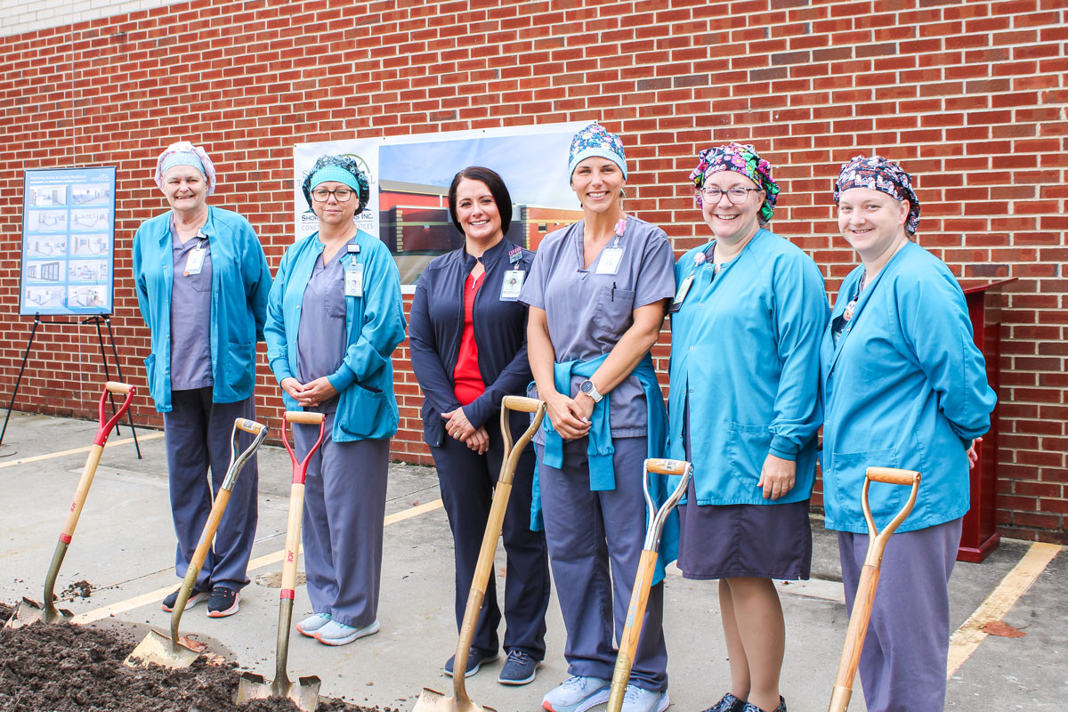 Photo of Surgical Services Team at the Groundbreaking Ceremony for the Salem Township Hospital Emergency Department and Surgical Services Renovation