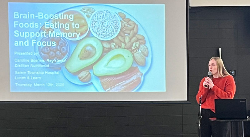 Caroline Boehne March Lunch and Learn brain boosting food