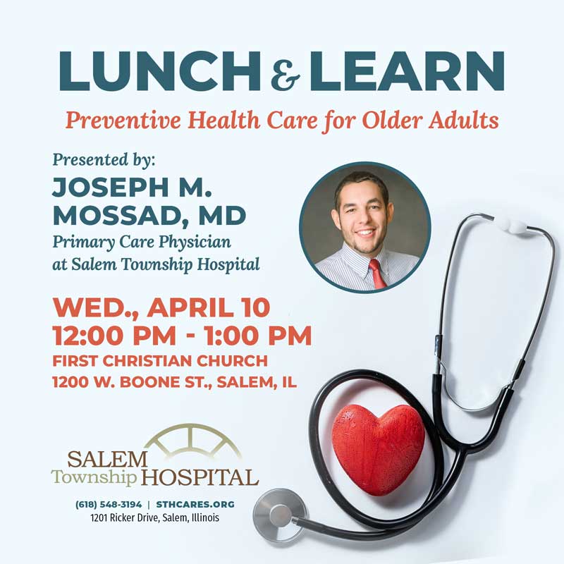 Salem Township Hospital's Lunch & Learn April 2024 Salem Township Hospital's Lunch & Learn April 2024